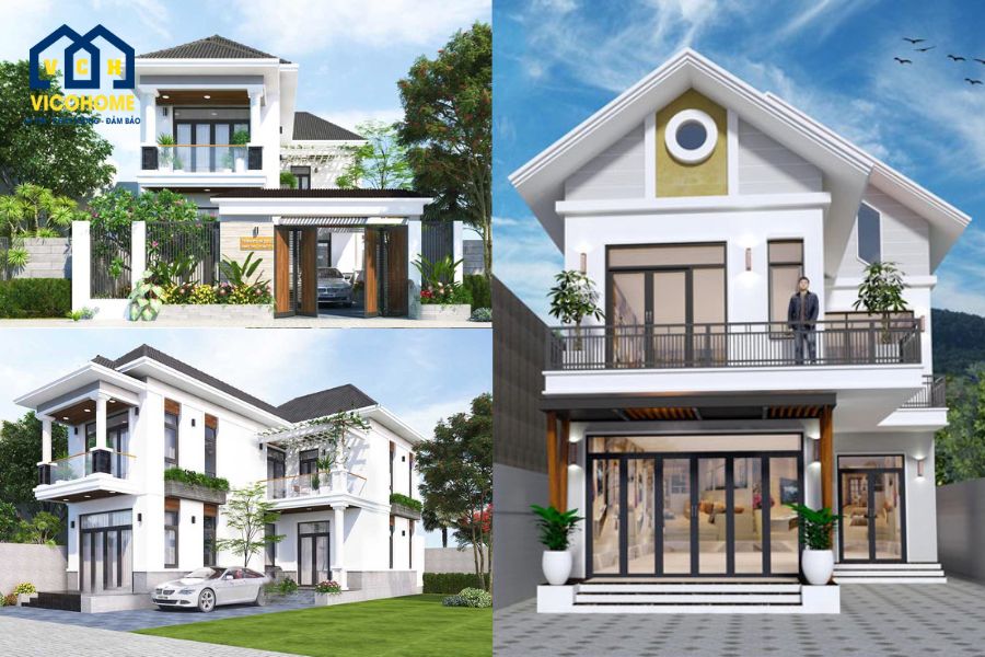 nhà chữ l 2 tầng 8x12m