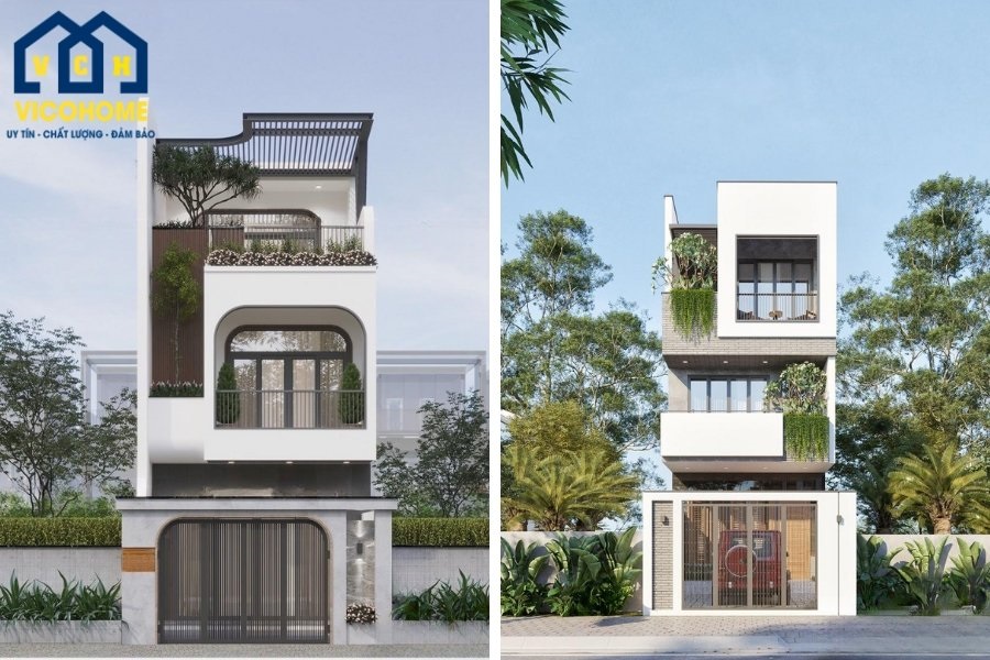 nhà đẹp 3 tầng