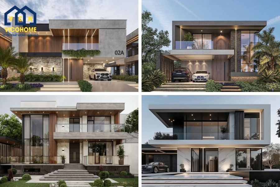 nhà khung thép 2 tầng đẹp