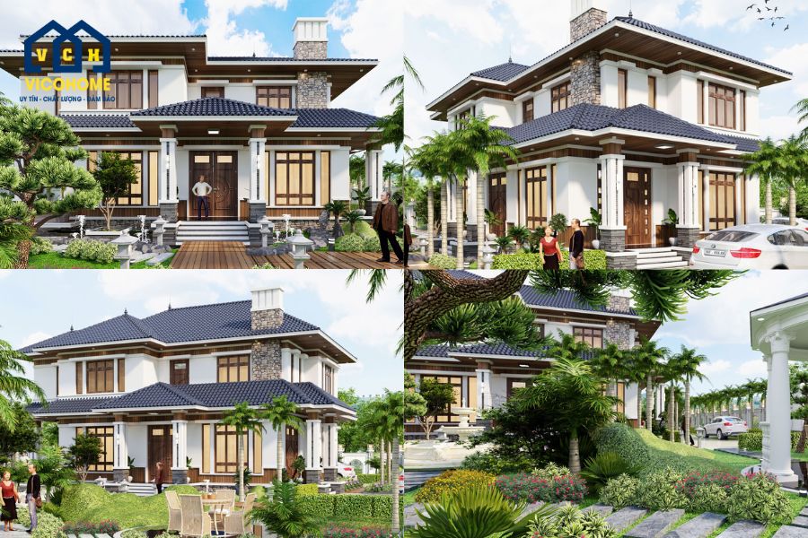 nhà mái nhật 120m2