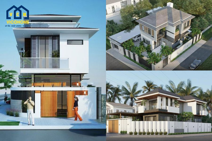 nhà mái nhật 2 mặt tiền
