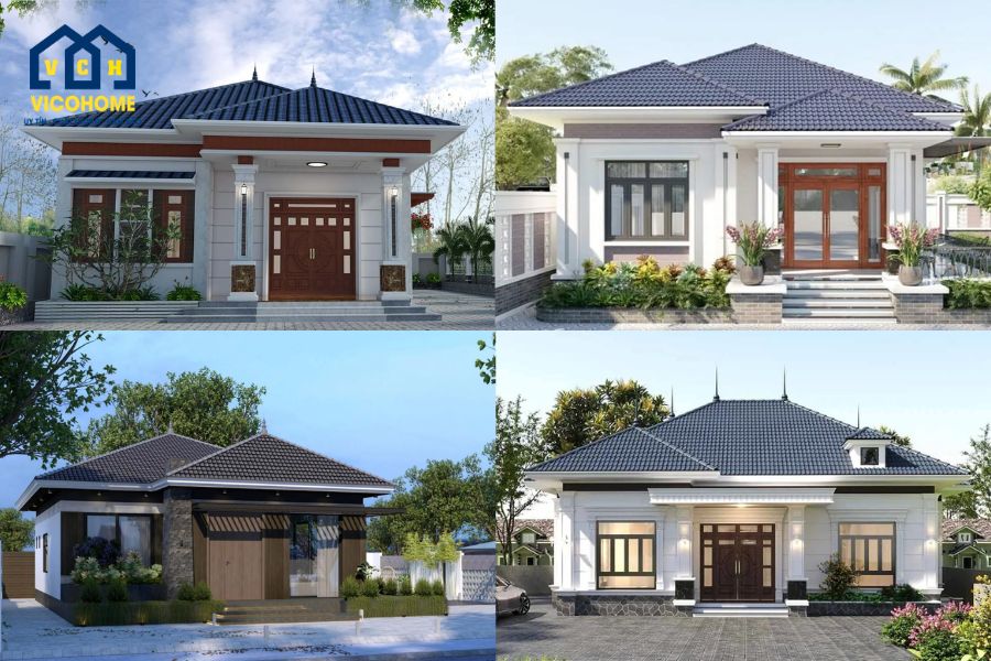 nhà mái nhật 2 phòng ngủ