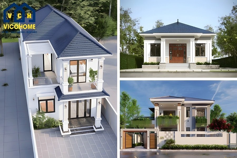 nhà mái nhật 80m2