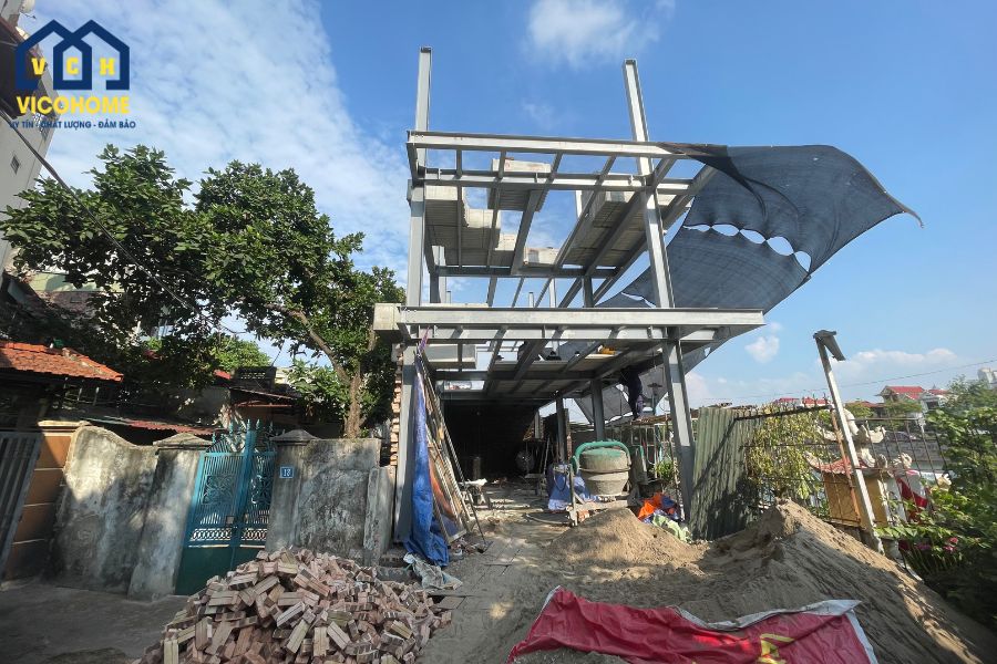 nhà thép tiền chế 2 tầng