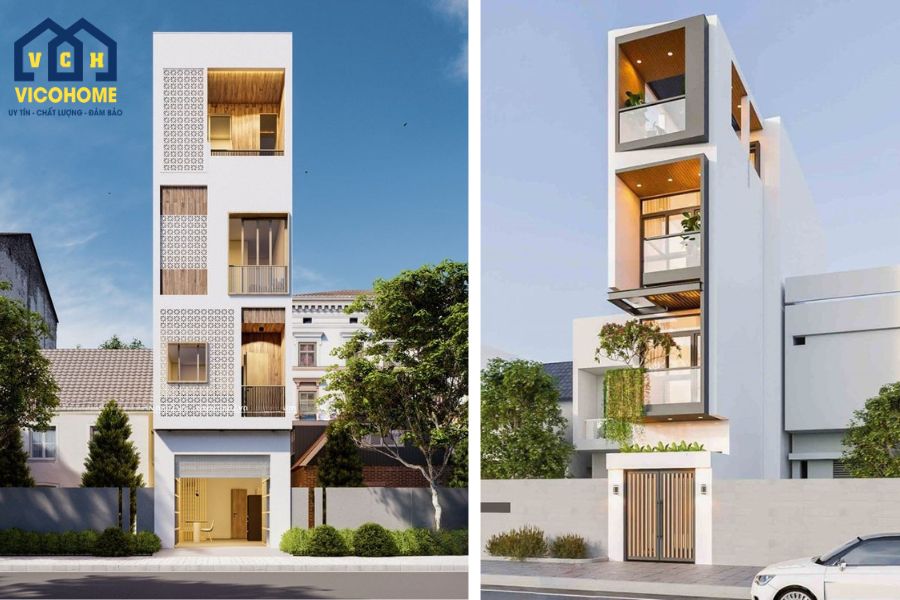 thiết kế nhà 4 tầng 50m2