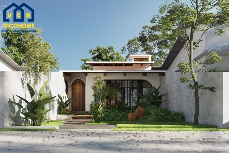 thiết kế nhà 6x20 1 tầng