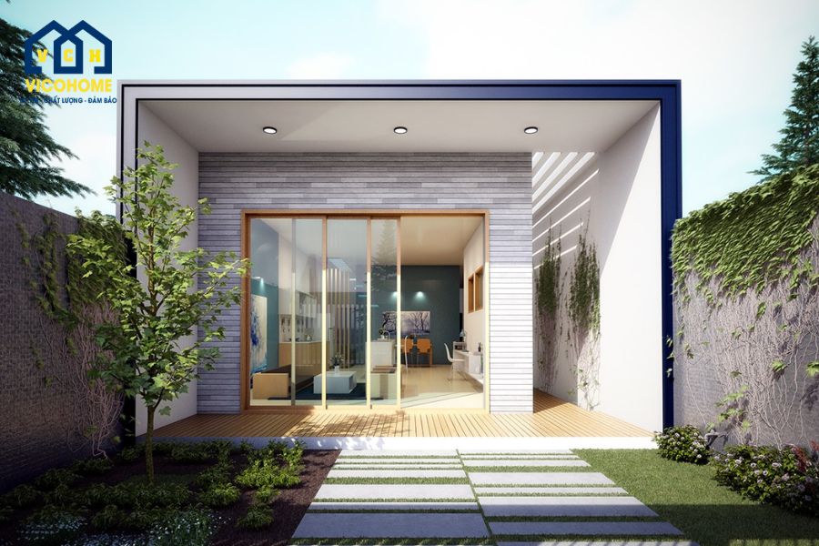 thiết kế nhà 7x10m 1 tầng