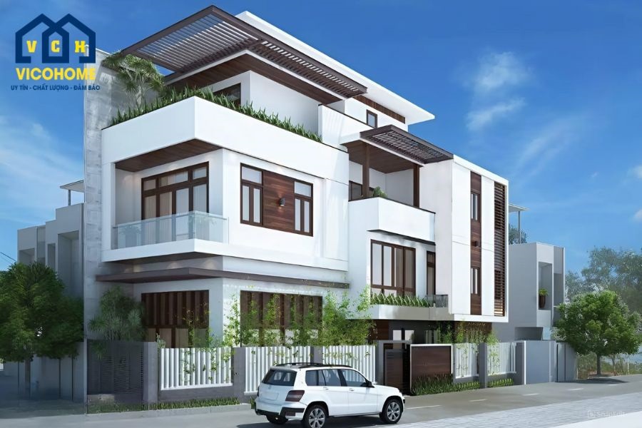 thiết kế nhà đẹp 3 tầng