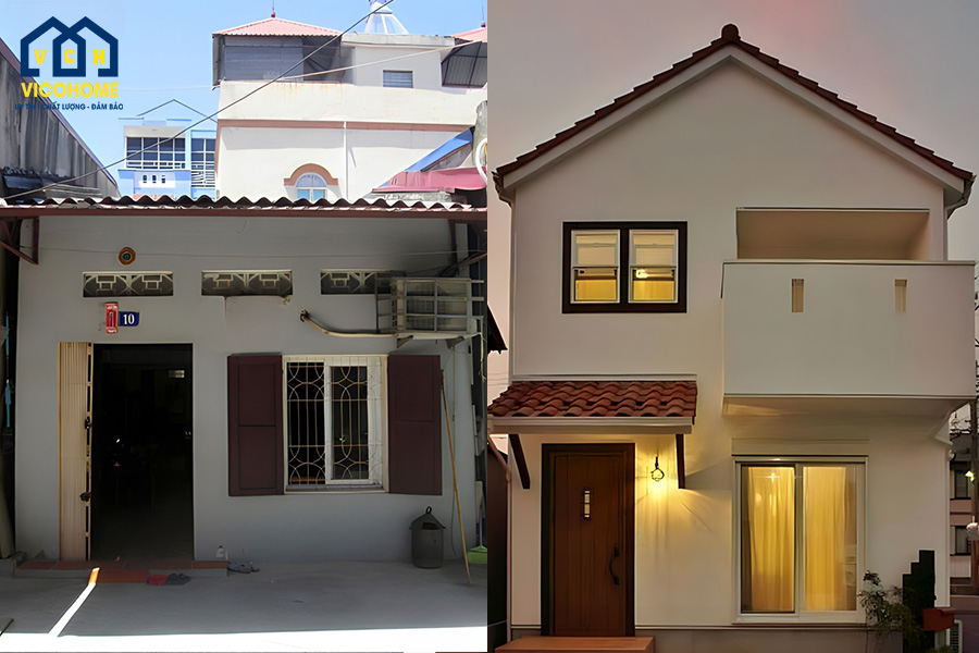 cải tạo nhà cấp 4 thành 2 tầng