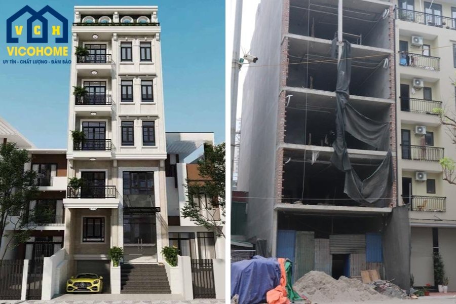 đơn giá xây dựng phần thô nhà phố