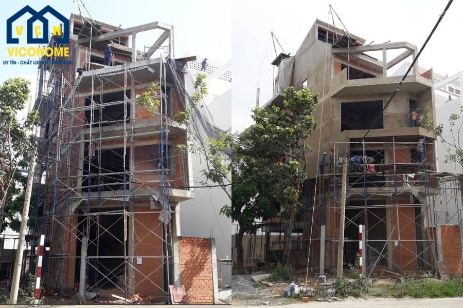 giá xây nhà phần thô