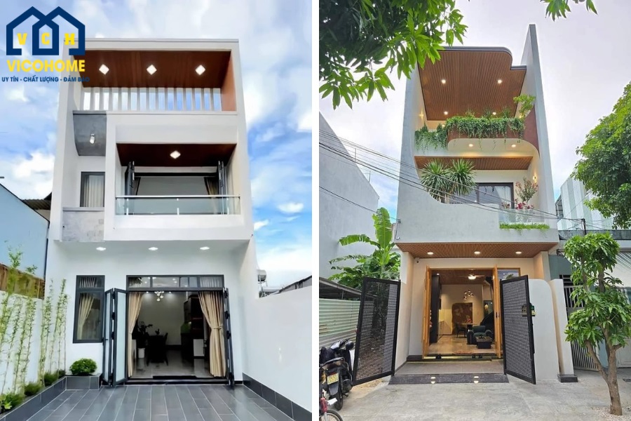 mẫu nhà phố hiện đại