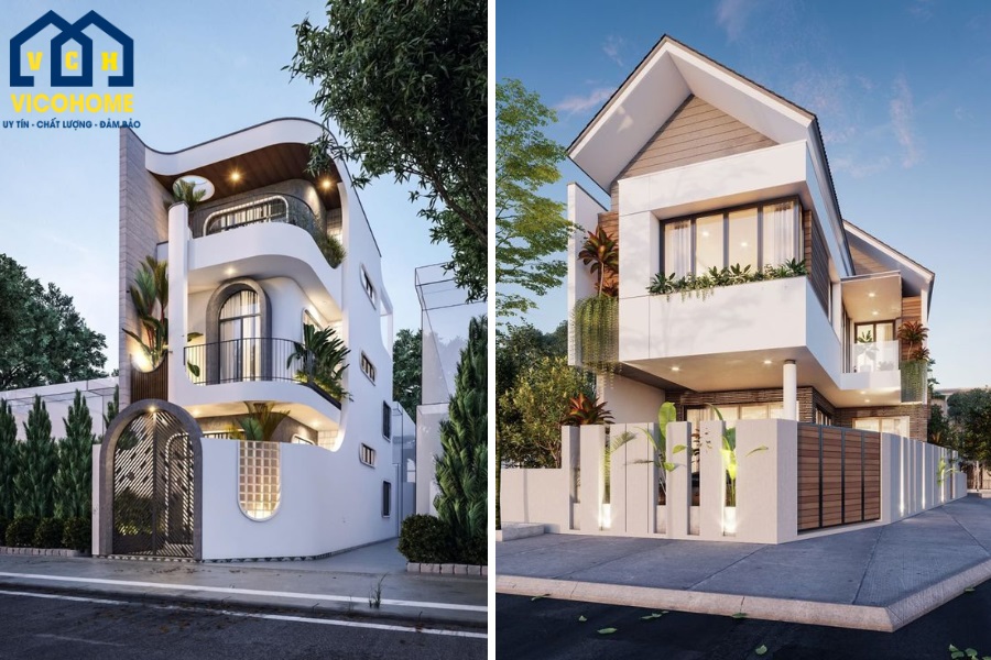 Xây nhà phố 2 mặt tiền