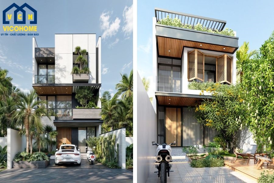 nhà phố có sân vườn