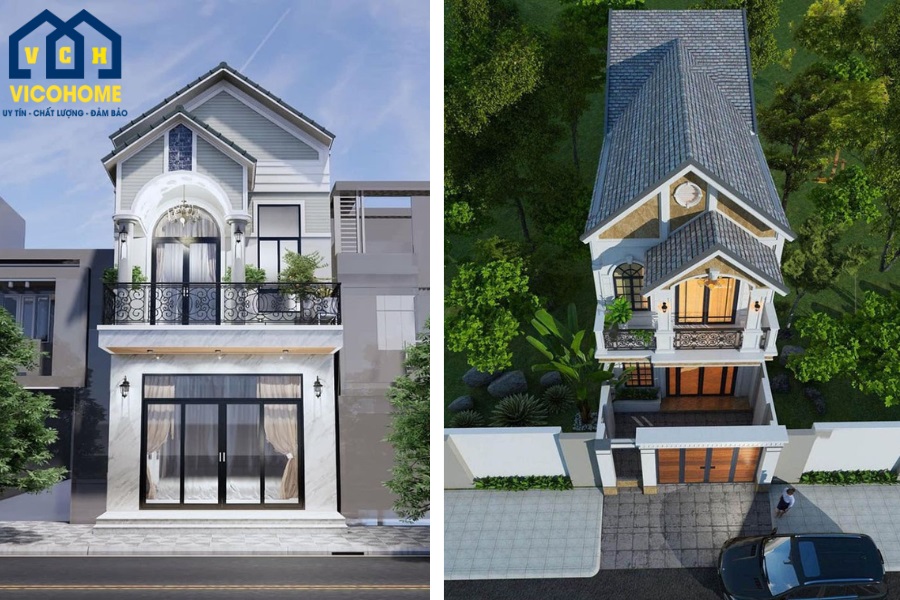 nhà phố mái Nhật