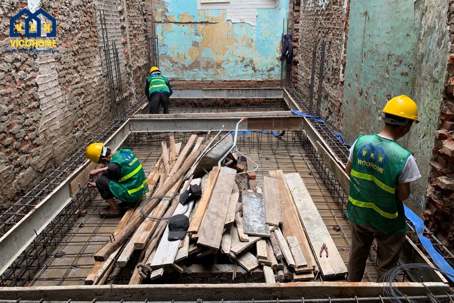nhân công xây dựng phần thô