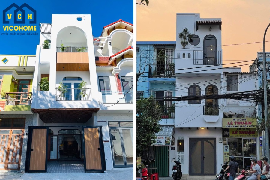 Xây dựng nhà phố 1 mặt tiền